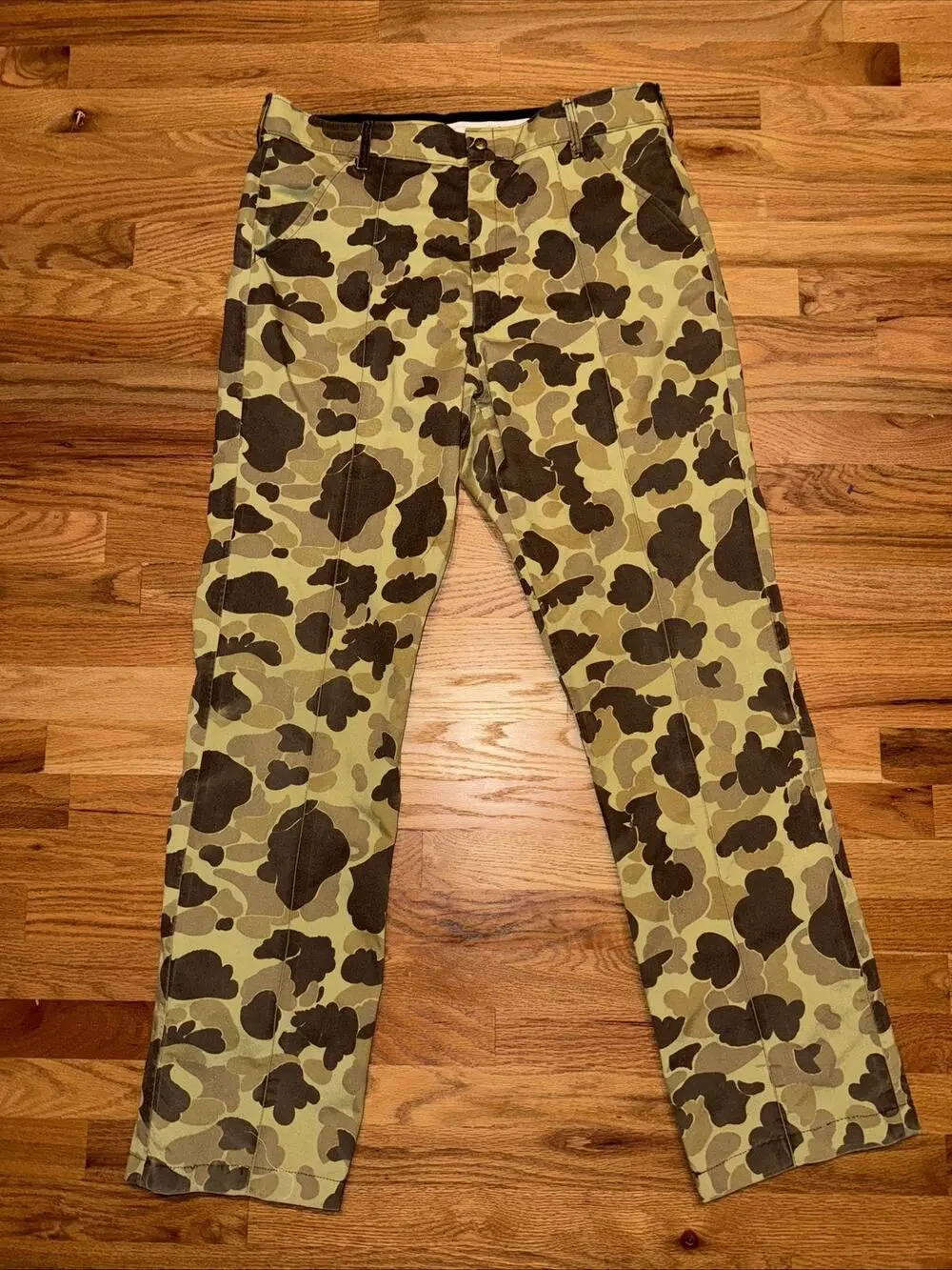 VINTAGE CABELAS GORE-TEX LINED CAMOUFLAGE HUNTING PANTS MENS SIZE 38 REGULAR